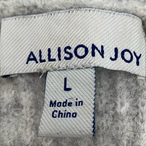 EVEREVE ALISON JOY I Sweater Ceci Cutout Shoulder Pullover Gray Large - Picture 5 of 12